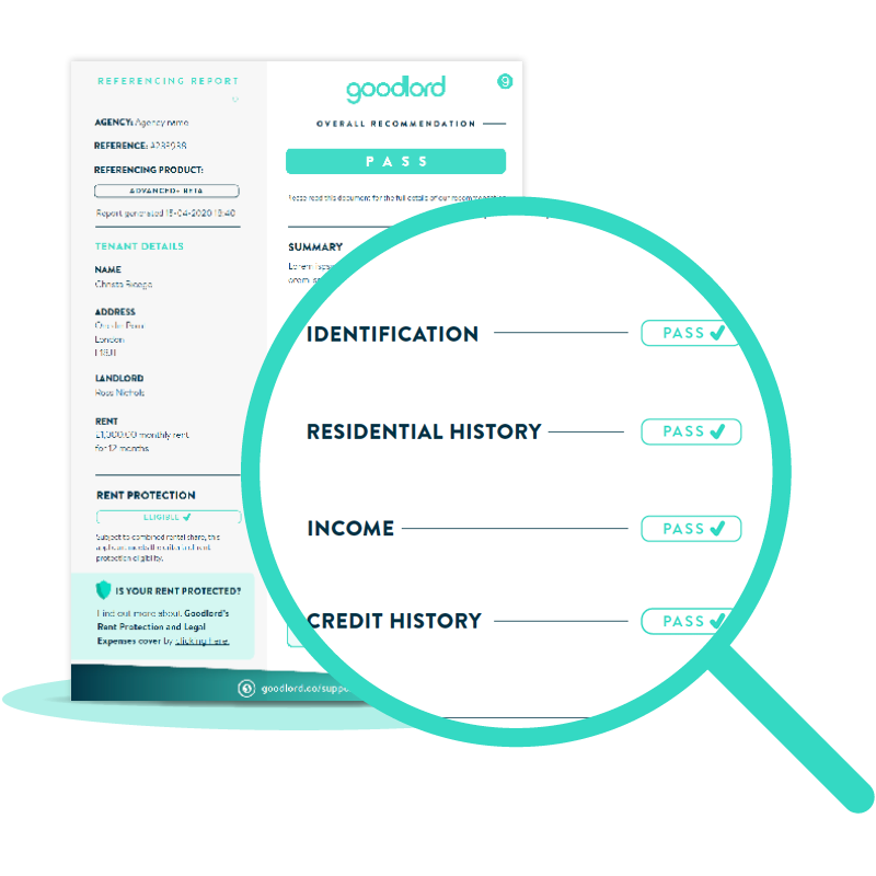 Share clear, GDPR-compliant referencing reports with landlords.